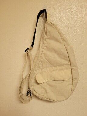 AmeriBag Healthy Back Bag Sling Bag Cream Color Nylon